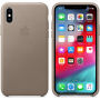 Originele Apple lederen koffer voor iPhone XS - roken