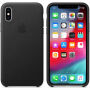 Originele Apple lederen koffer voor iPhone XS - zwart