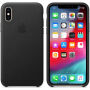 Originele Apple lederen koffer voor iPhone XS - zwart