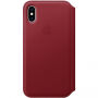 Origineel Apple Folio lederen koffer voor iPhone XS - rood