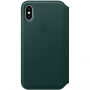 Origineel Apple Folio lederen koffer voor iPhone XS - dennengroen