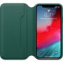 Origineel Apple Folio lederen koffer voor iPhone XS - dennengroen