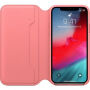 Origineel Apple Folio lederen koffer voor iPhone XS - pioenenroze