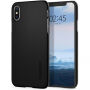 Spigen Thin Fit cover voor iPhone XS / X - zwart