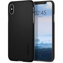 Spigen Thin Fit cover voor iPhone XS / X - zwart