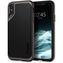 Spigen Neo Hybride cover voor iPhone XS / X - grijs