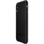 Spigen Core Armor bestand dekking voor iPhone XS / X - zwart