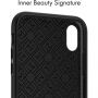 Spigen La Manon Classy cover voor Spigen La Manon Classy cover voor Apple iPhone XS / X van Apple - zwart