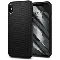 Spigen Liquid Air cover voor iPhone XS / X - zwart