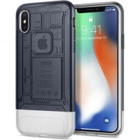 Spigen Klassieke C1 koffer voor Apple iPhone X - zwart