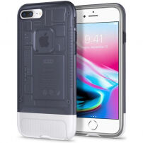 Spigen Klassieke C1 koffer voor Apple-iPhone 8 Plus / 7 Plus - zwart