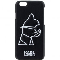 Karl Lagerfeld Head Punk Case voor iPhone 6 / 6S - zwart