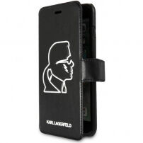 Karl Lagerfeld K-Punk Boekenkast voor Karl Lagerfeld voor iPhone 7 Plus / 8 Plus - zwart