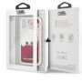 Karl Lagerfeld Peek and Boo Liquid Glitter koffer met vloeibare glitters voor iPhone X - rood