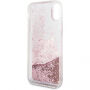 Karl Lagerfeld Peek and Boo Glitter koffer voor Karl Lagerfeld Peek and Boo Glitter voor iPhone X - goud