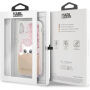 Karl Lagerfeld Peek and Boo Glitter koffer voor Karl Lagerfeld Peek and Boo Glitter voor iPhone X - goud