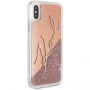Karl Lagerfeld Handtekening koffer voor iPhone X - rozig