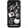 Karl Lagerfeld Pins case voor Karl Lagerfeld Pins voor iPhone X - zwart