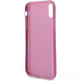 Karl Lagerfeld Paris Glitter koffer voor Karl Lagerfeld Paris Glitter voor iPhone X - rozig