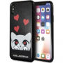 Karl Lagerfeld Originele Karl Lagerfeld frontplaatkoffer voor iPhone X - zwart