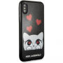 Karl Lagerfeld Originele Karl Lagerfeld frontplaatkoffer voor iPhone X - zwart