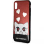 Karl Lagerfeld Originele Karl Lagerfeld frontplaatkoffer voor iPhone X - rood