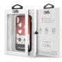 Karl Lagerfeld Originele Karl Lagerfeld frontplaatkoffer voor iPhone X - rood