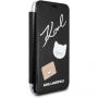 Karl Lagerfeld Spelden Boekenkast voor Karl Lagerfeld Pins voor iPhone 7/8 - zwart