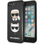 Karl Lagerfeld (Karl Lagerfeld) Karl en Choupette geval voor iPhone 7 Plus / 8 Plus - zwart