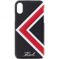 Karl Lagerfeld Grafische K koffer voor Karl Lagerfeld voor iPhone X - zwart