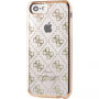 Gok zachte koffer voor iPhone SE (2016) / 5S - goud