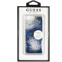 Denk Vloeibare Schitterdekking voor Vloeibare Glitterdekking voor iPhone 7/8 - zilver / blauw
