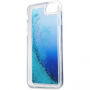 Denk Vloeibare Schitterdekking voor Vloeibare Glitterdekking voor iPhone 7/8 - donkerblauw
