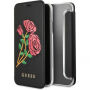 Gok bloemen verlangen boekentas voor iPhone X - zwart
