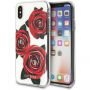 Gok originele bloemenhoes voor iPhone X - goud