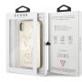 Gokbouten en glinsterende hoes voor iPhone X - beige