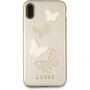 Gokbouten en glinsterende hoes voor iPhone X - beige