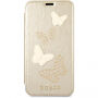 Goknagels en Sparkle Boekenkoker voor iPhone X - beige