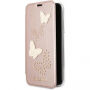 Goknagels en Sparkle Boekenkoker voor iPhone X - roze-goud