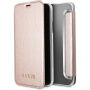 Denk Iridescent Boekenkast iPhone voor X - roze-goud
