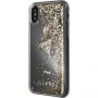 Denk Vloeibare Schitter geval voor Vloeibare Glitter voor iPhone X - goud