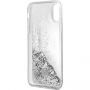 Denk Vloeibare Schitter geval voor Vloeibare Glitter voor iPhone X - zilver