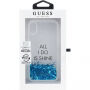 Denk Vloeibare Schitter achterdekking voor Vloeibare Glitter voor iPhone X - blauw