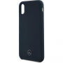 Mercedes Lining Siliconen koffer voor Mercedes Lining Siliconen voor iPhone X - marineblauw