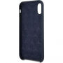 Mercedes Lining Siliconen koffer voor Mercedes Lining Siliconen voor iPhone X - marineblauw
