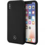 Mercedes Lining Siliconen koffer voor Mercedes Lining Siliconen voor iPhone X - zwart