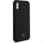 Mercedes Lining Siliconen koffer voor Mercedes Lining Siliconen voor iPhone X - zwart