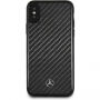 Mercedes Hard Case Dynamic Carbon cover voor iPhone X - zwart