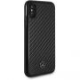 Mercedes Hard Case Dynamic Carbon cover voor iPhone X - zwart