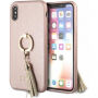 Ik denk dat Saffiano Ring geval voor Saffiano voor iPhone X - rozig